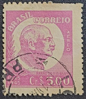 Aéreos - RHM A060 (Usado) Centenário do Nascimento do Barão do Rio Branco - 20/04/1945