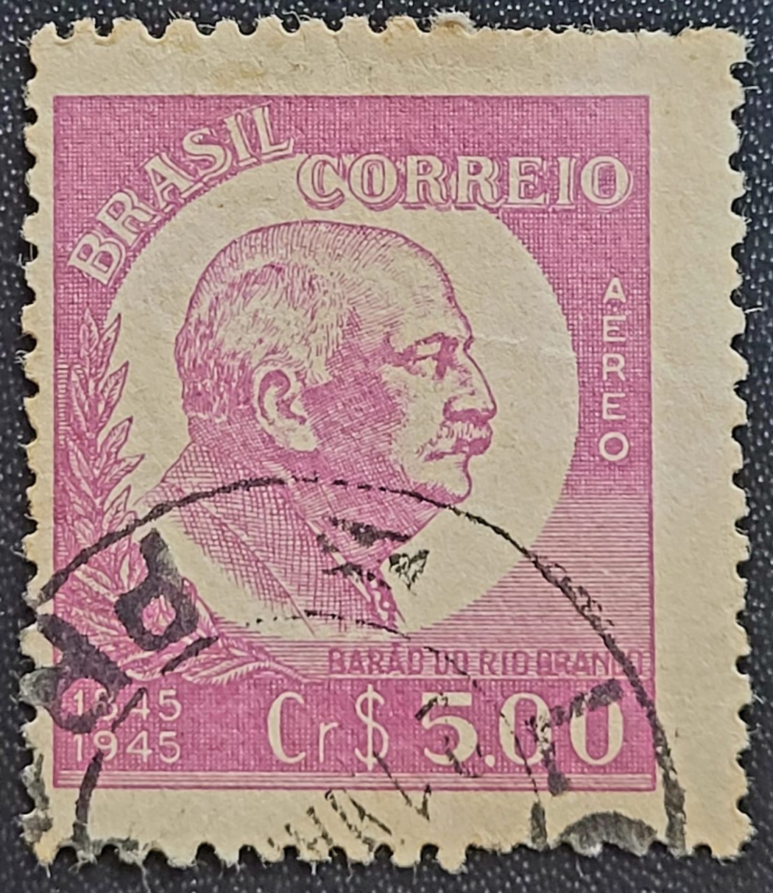 | Casa do Colecionador Aéreos - RHM A060 (Usado) Centenário do Nascimento do Barão do Rio Branco - 20/04/1945