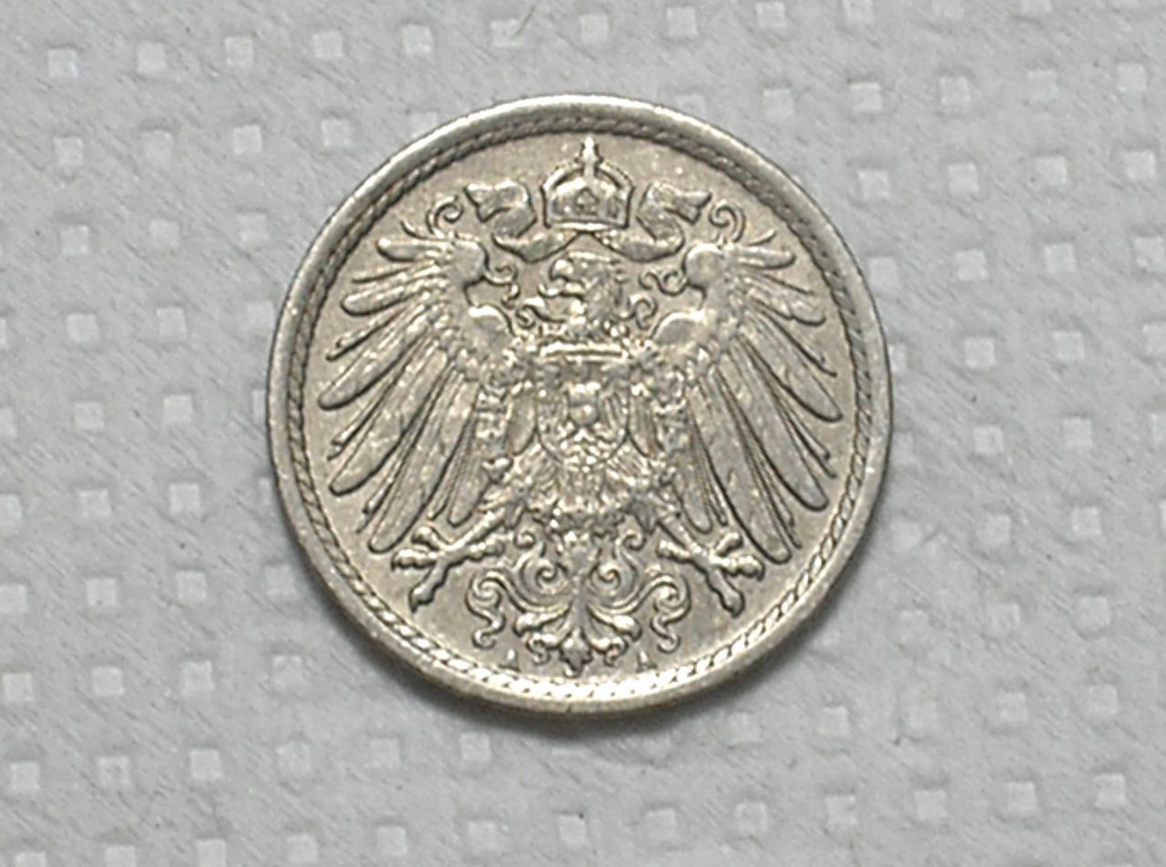 | Casa do Colecionador Alemanha 5 Pfennig 1914 A Berlin 247g 18mm Co Ni Sob Fc Box60