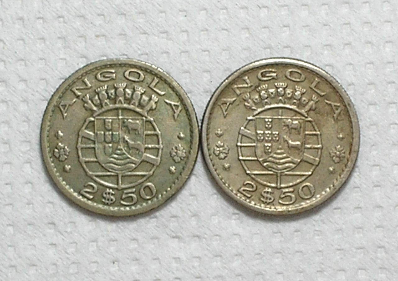 | Casa do Colecionador Angola) 2-1/2 Escudos - 1956 - 1968 / 20mm / Co/Ni / box63