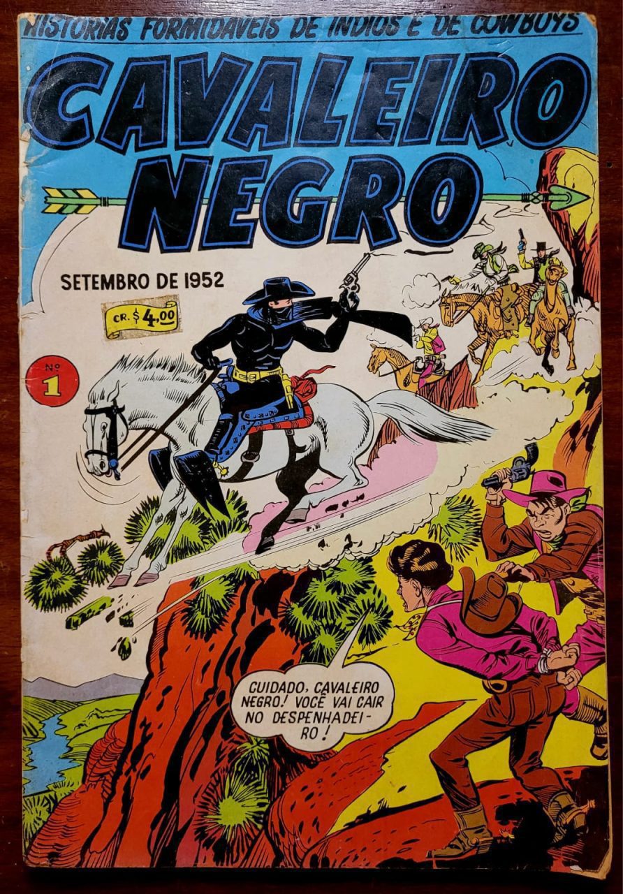 | Casa do Colecionador Cavaleiro Negro Nº 01 (Editora Rio Gráfica - RGE) Setembro 1952 (Reedição Oficial)