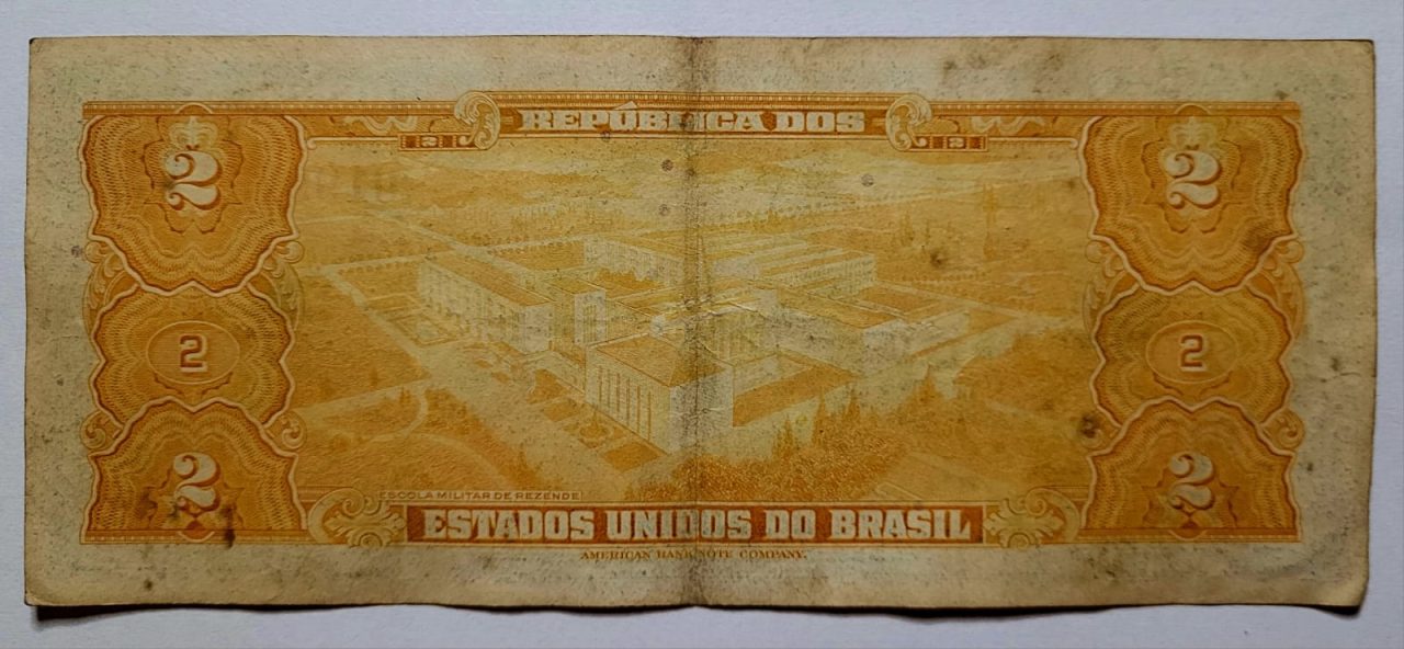 | Casa do Colecionador Cedula C015 2 Dois Cruzeiros Mbc Ano 1954