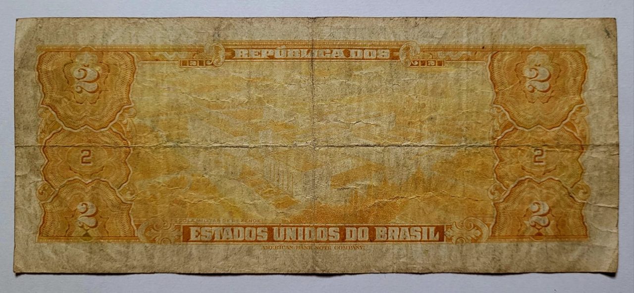 | Casa do Colecionador Cedula C016 2 Dois Cruzeiros Mbc Ano 1958