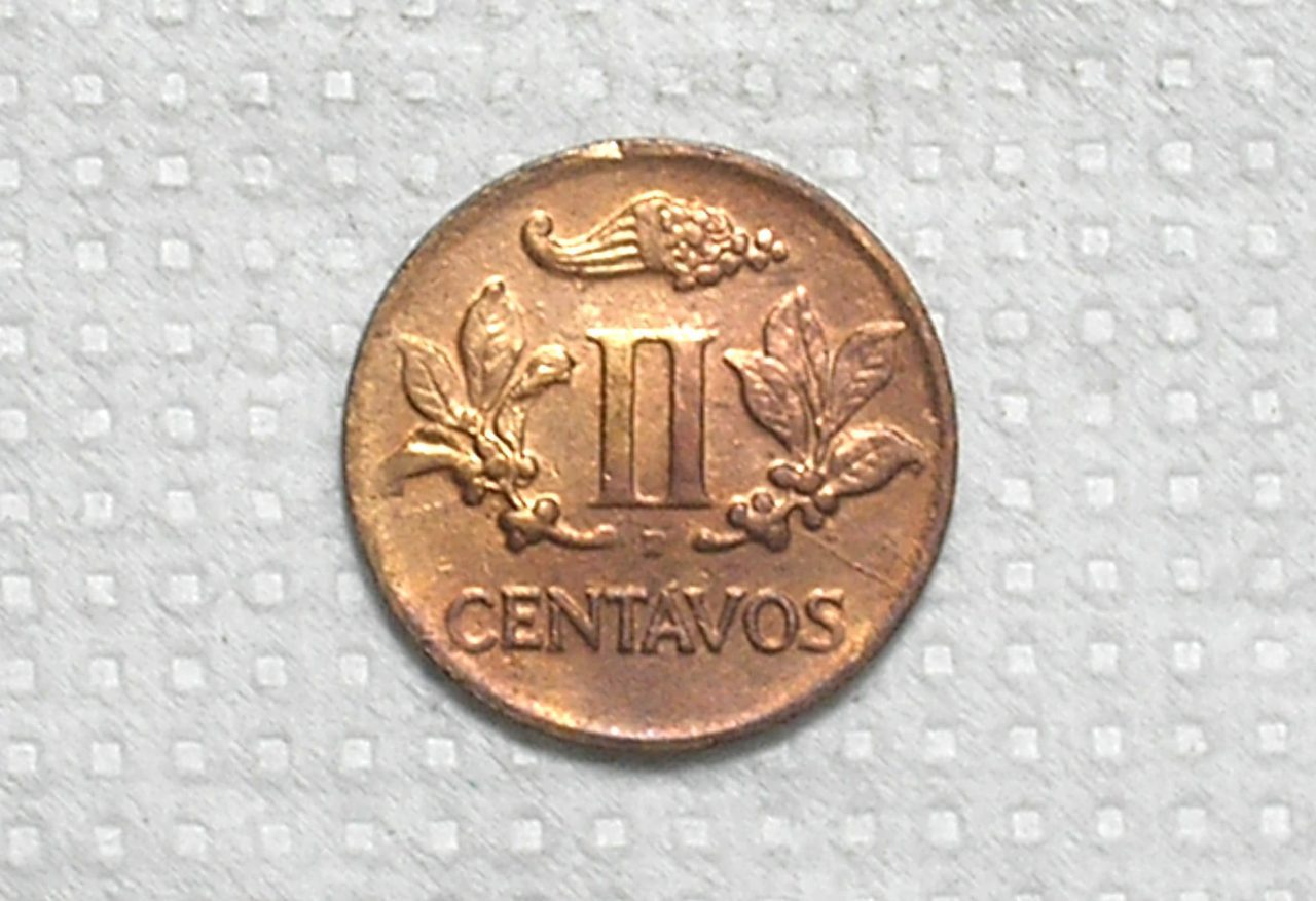 | Casa do Colecionador Colombia) 2 Centavos - 1948 / 3g - 19mm / Sob / Bz / box60