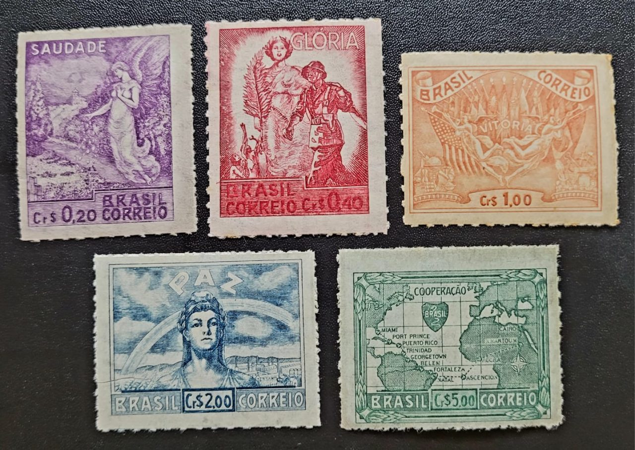 | Casa do Colecionador Comemorativos - RHM C0198 a C0202 (Novos - Série Completa) Vitória dos Aliados - 08/05/1945