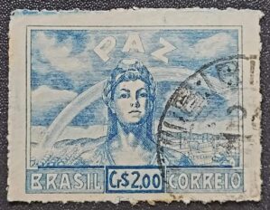 Comemorativos - RHM C0201 (Usado) Paz - Vitória dos Aliados - 08/05/1945