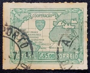 Comemorativos - RHM C0202 A (Usado) Paz - Vitória dos Aliados - 08/05/1945