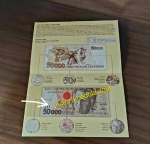 Folder para Cédula de 50.000 Cruzeiros 1628