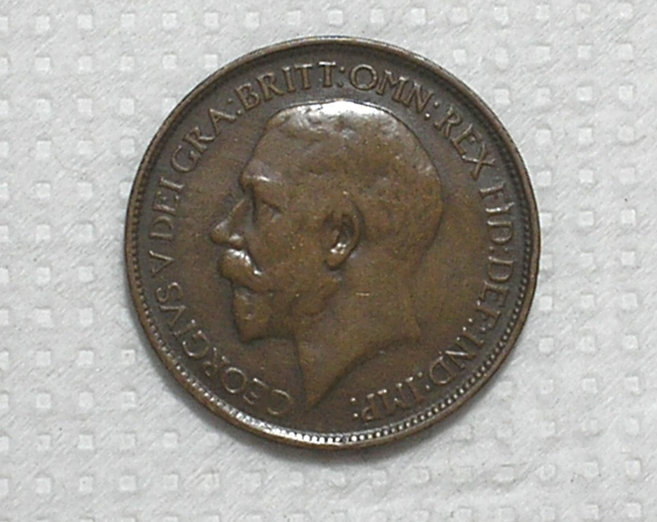 | Casa do Colecionador Inglaterra) 1/2 Penny - 1912 / Georgivs v / 25.5mm / Bz / box61