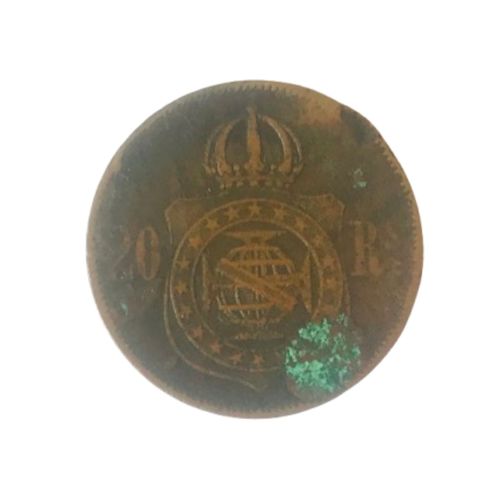 | Casa do Colecionador MOEDA 20 RÉIS. 1869. COM PONTO. BRONZE. (CADA)