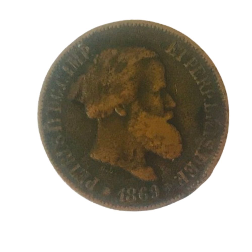 | Casa do Colecionador MOEDA 20 RÉIS. 1869. COM PONTO. BRONZE. (CADA)