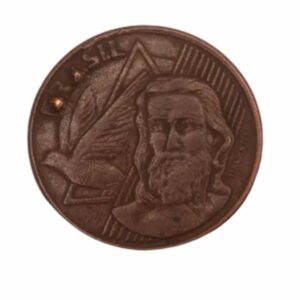 MOEDA 5 CENTAVOS 2007. BRASIL LETRAS ENTUPIDAS. TIRADENTES