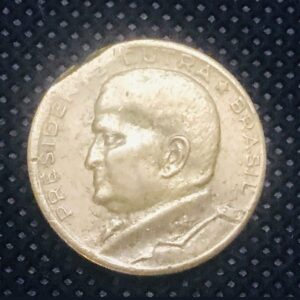 MOEDA 50 CENTAVOS 1954. FIM DE CHAPA. DUTRA. SOB