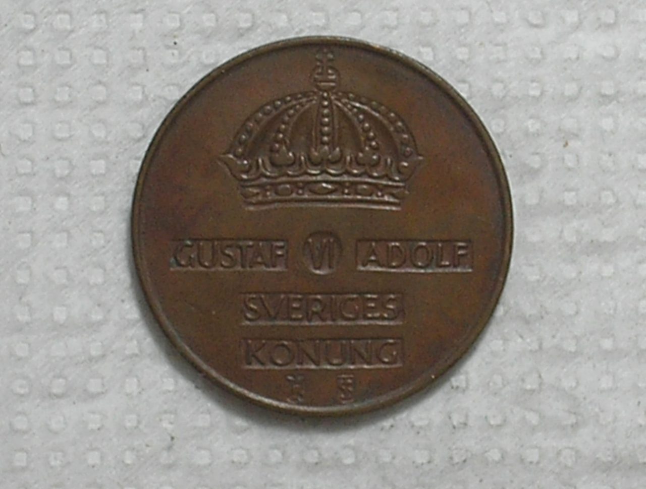 | Casa do Colecionador Suécia) 5 Ore - 1953 / 26mm / Bz / box62