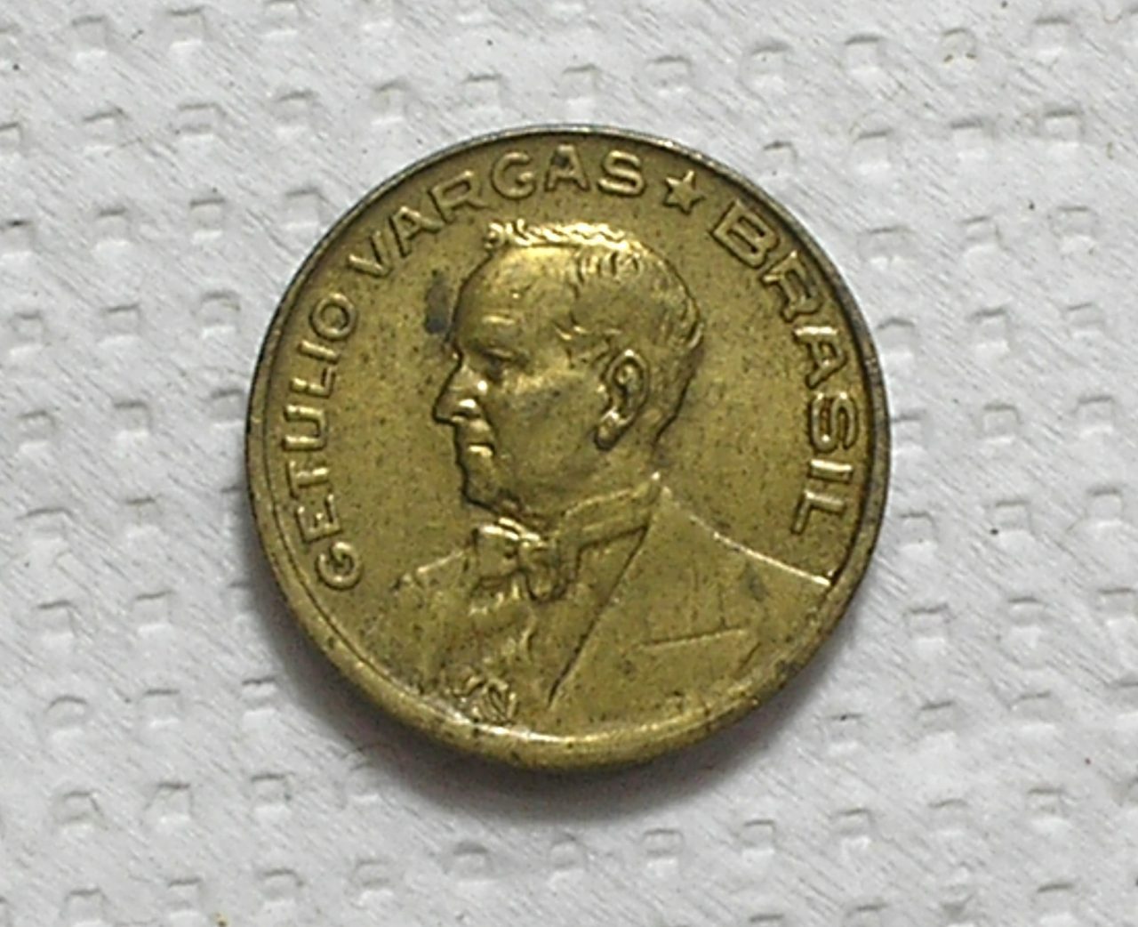 | Casa do Colecionador 10 Centavos - 1944 - Sem a sigla do gravador / Escassa / Mbc / Bz/Al / box64.3