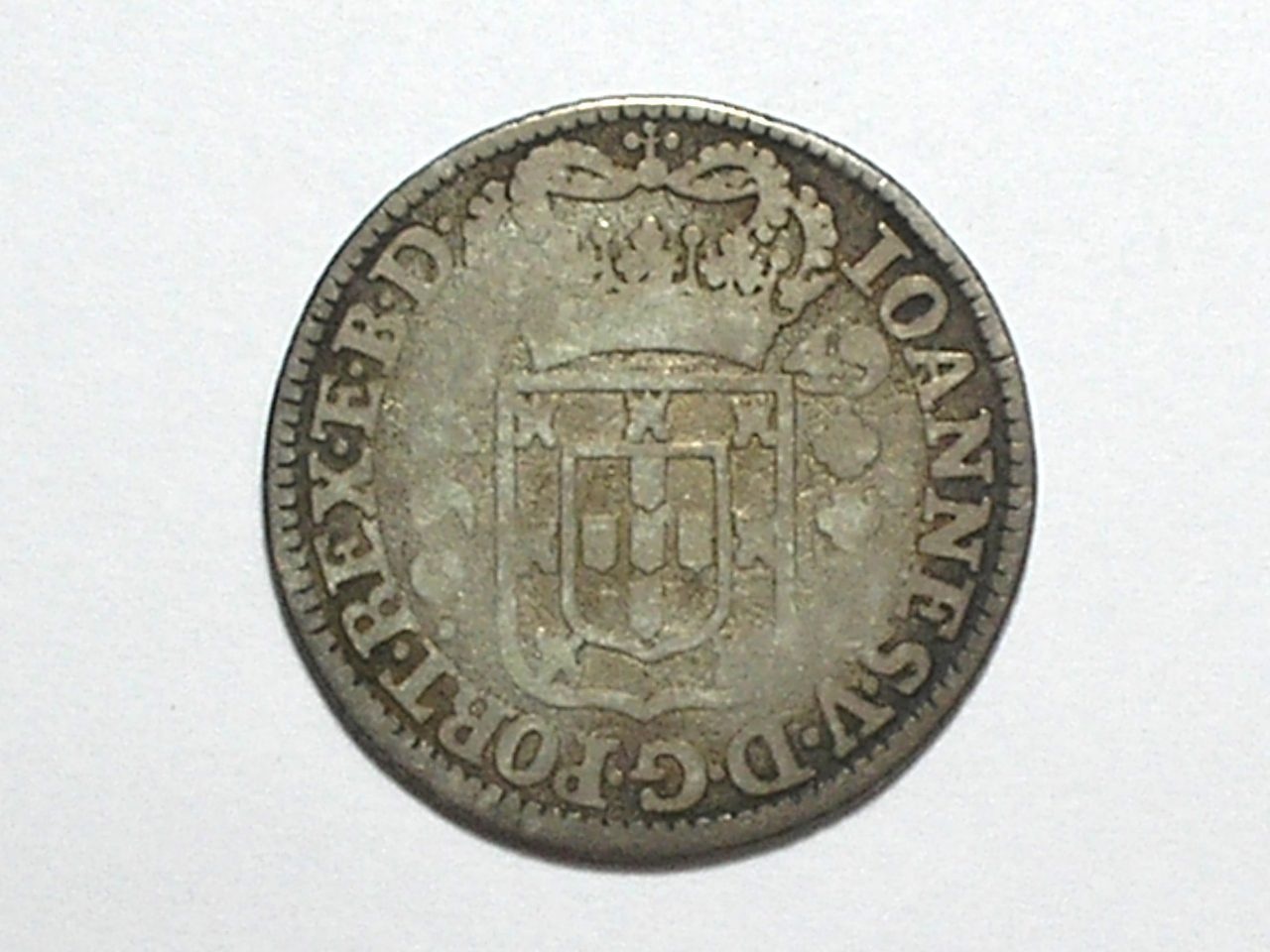 | Casa do Colecionador 160 Réis - 1749 // Colônia D. João V // Mbc / Prata