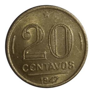 20 Centavos 1947 Sob/FC Sku 1694