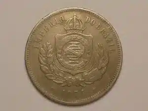 200 Réis - 1874 // Data Dificil // Mbc Bonita // Cupro e Níquel
