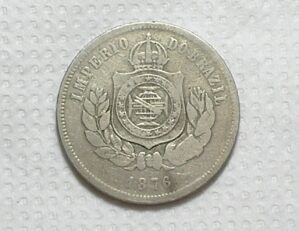 200 Réis - 1876 - Data Escassa / Império / Cu/Ni / Cod.510.1