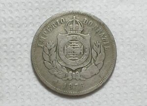 200 Réis - 1876 - Data Escassa / Império / Cu/Ni / Cod.510.2