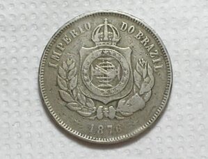 - 200 Réis - 1876 - Data Escassa / Império / Cu/Ni / Cod.510.7