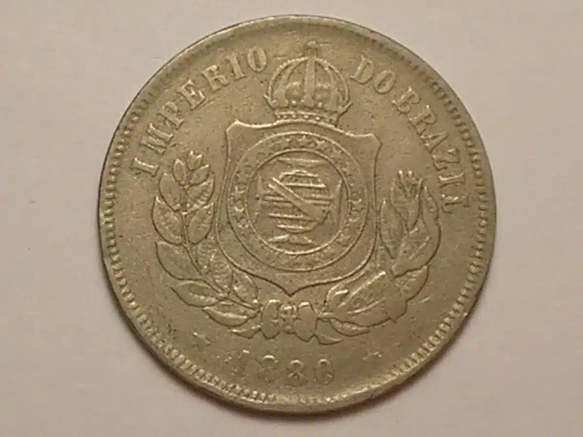 | Casa do Colecionador 200 Réis - 1880 // Data Dificil // Mbc Bonita // Cupro e Níquel