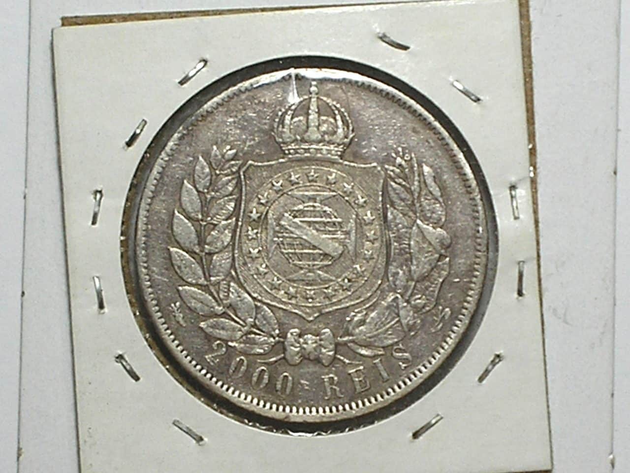 | Casa do Colecionador 2.000 Réis - 1869 // Império do Brasil // Mbc / Prata /