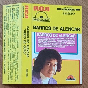 5c4. Capa para fita K7 Barros de Alencar Disco de ouro sem a fita.