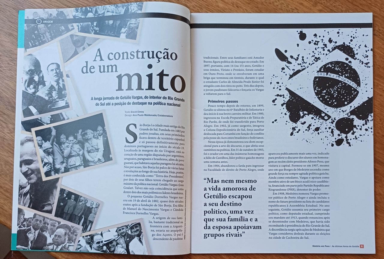 | Casa do Colecionador 5mr. Revista Últimas horas de Getúlio. História em foco 1.