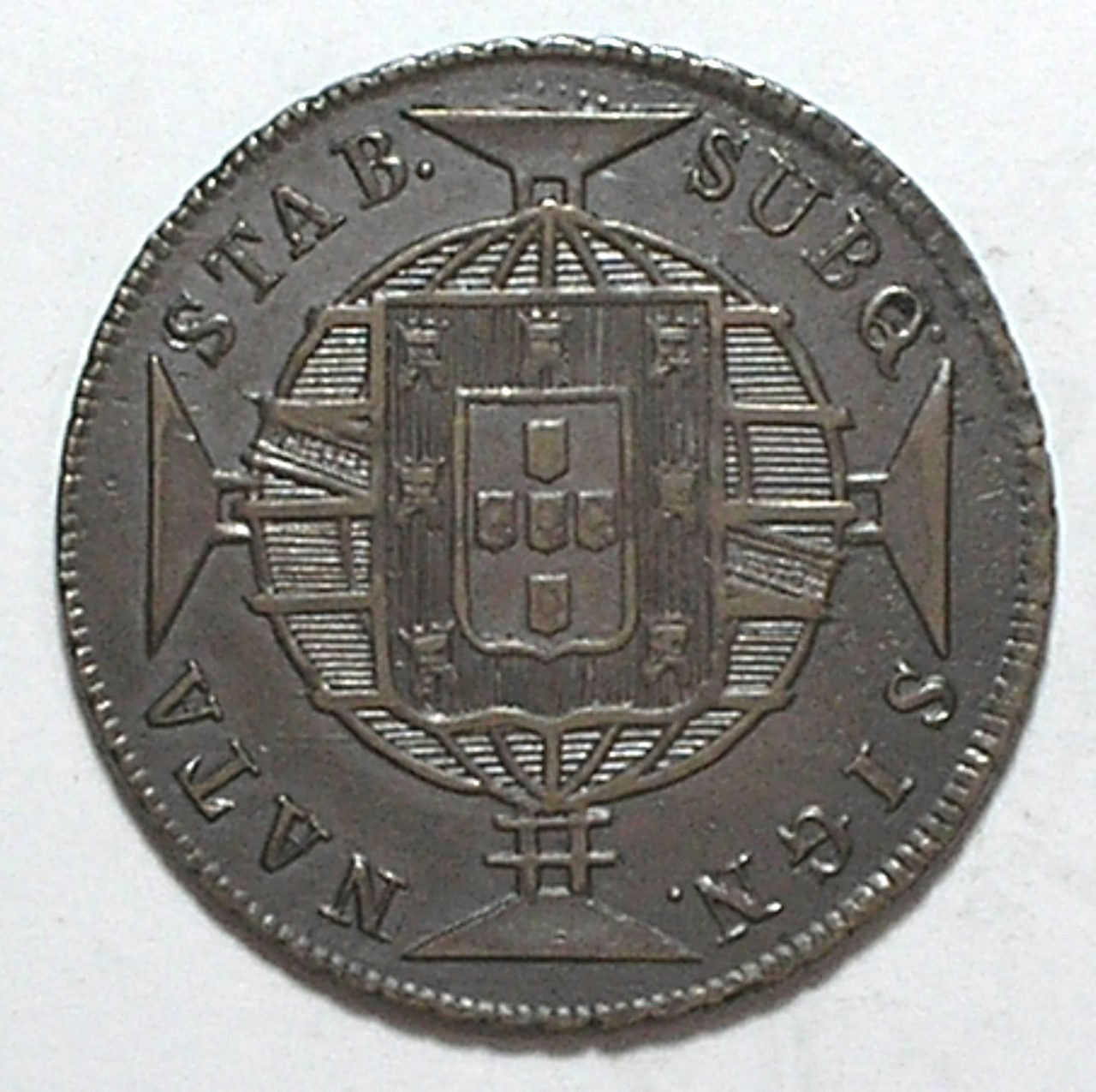 | Casa do Colecionador 640 Réis - 1821-R // Reino Unido // Var. 6a // Soberba / Bela Patina da Prata