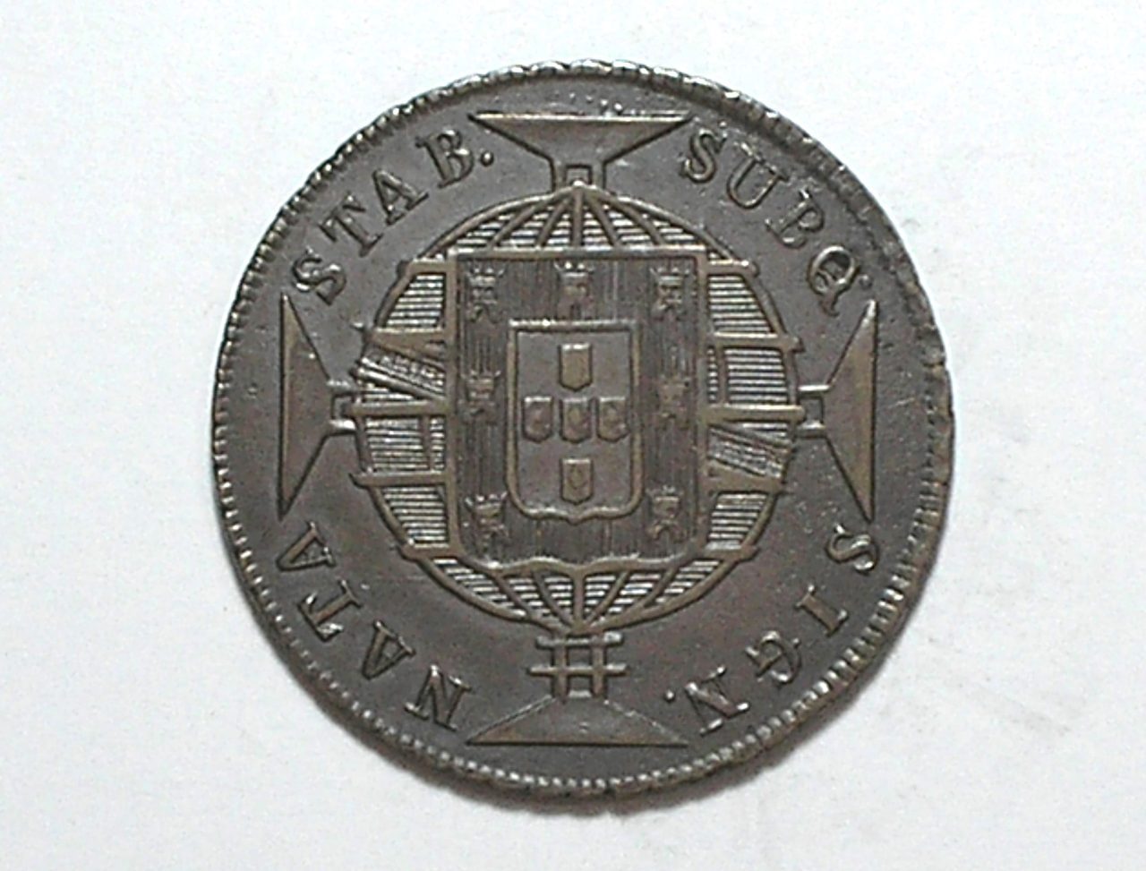 | Casa do Colecionador 640 Réis - 1821-R // Reino Unido // Var. 6a // Soberba / Bela Patina da Prata