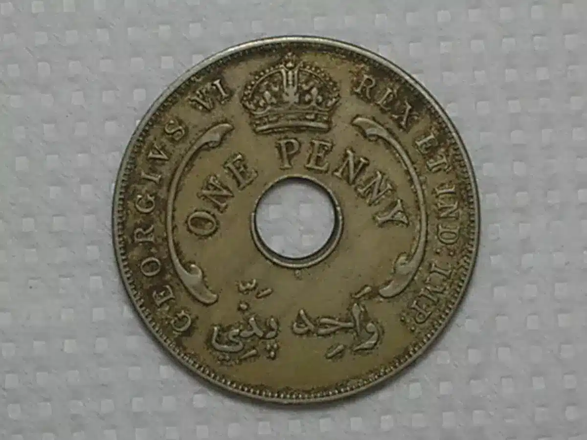 | Casa do Colecionador British West Africa) 1 Penny - 1937-h / Estrela De David / m490