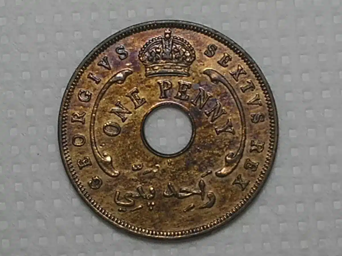 | Casa do Colecionador British West Africa) 1 Penny - 1952-h / Estrela De David / Sob / m490