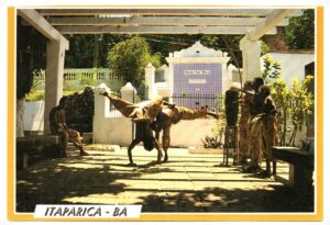 Cartão Postal Capoeira Fonte da Bica - Itaparica - Bahia - Anos 90