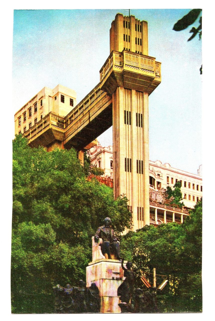 | Casa do Colecionador Cartão Postal Elevador Lacerda - Salvador - Bahia - Anos 90