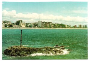 Cartão Postal Praia da Avenida - Ilheus - Bahia - Anos 90