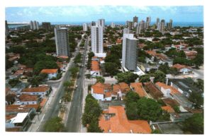 Cartão Postal Vista Parcial do Centro - Natal - RN - Anos 90