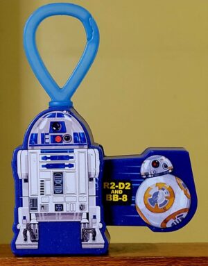 Chaveiro Star Wars R2D2 e BB-8 – Brinde McDonald’s 2019 com Projeção de Imagem
