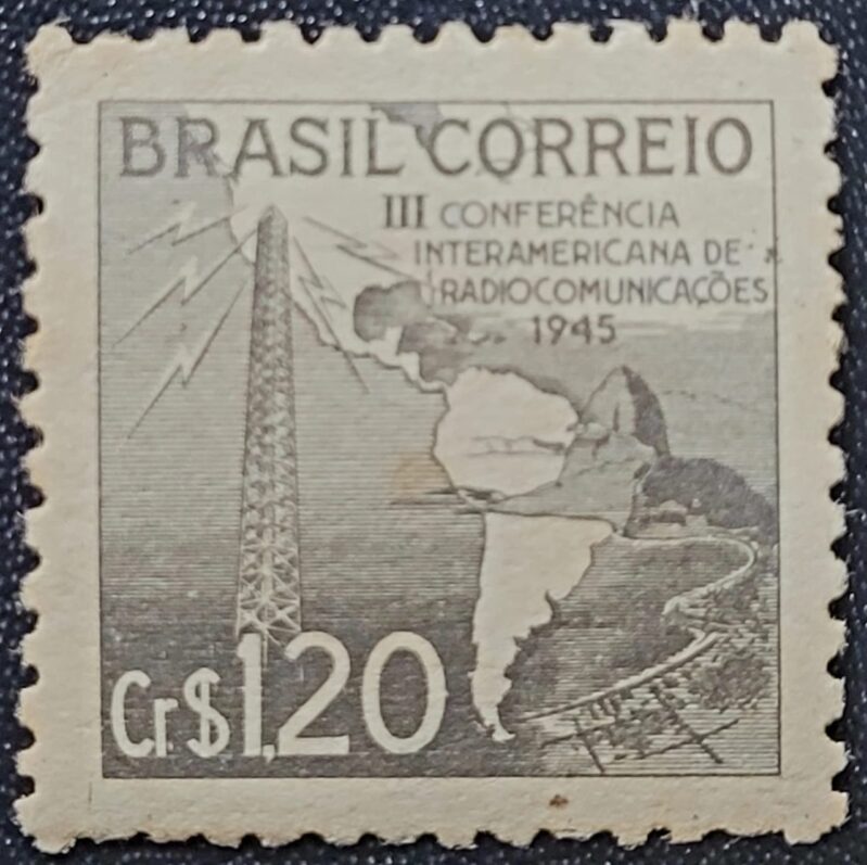 Comemorativos - RHM C0211 (Novo) 3ª Conferência Sulamericana de Radio Comunicações/RJ - 03/09/1945