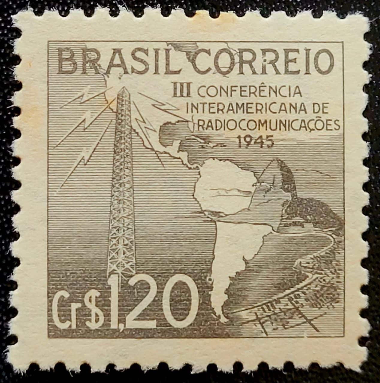 | Casa do Colecionador Comemorativos - RHM C0211 (Novo) 3ª Conferência Sulamericana de Radio Comunicações/RJ - 03/09/1945
