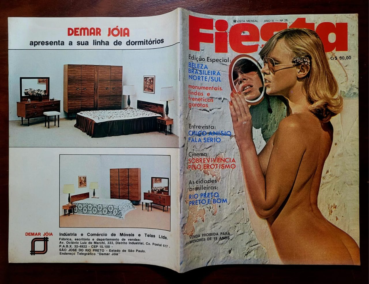 | Casa do Colecionador Fiesta Nº 28 - Beleza Brasileira Norte/Sul (Revista com Pôster) Junho 1978