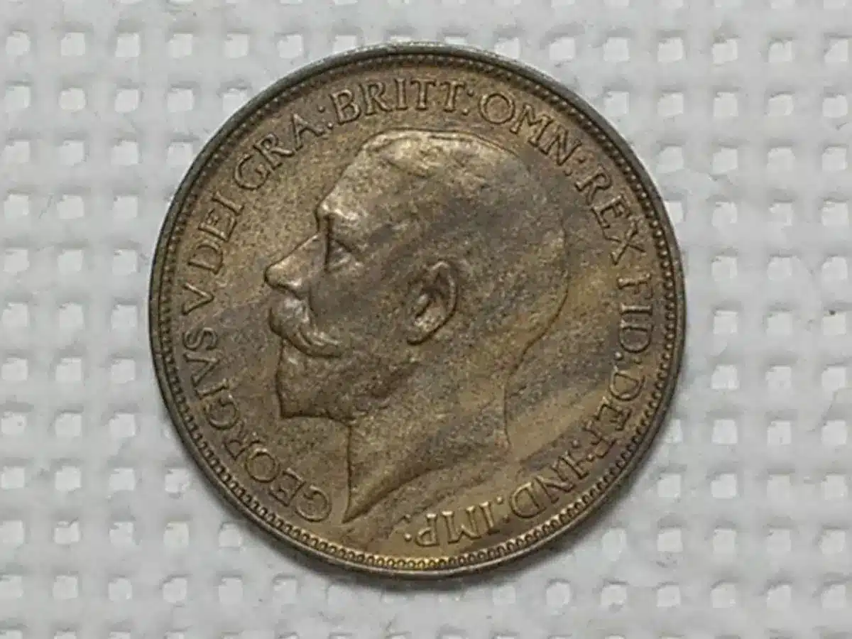 | Casa do Colecionador Inglaterra) 1/2 Penny - 1912 Georgivs / Escassa / Soberba / Bronze m500