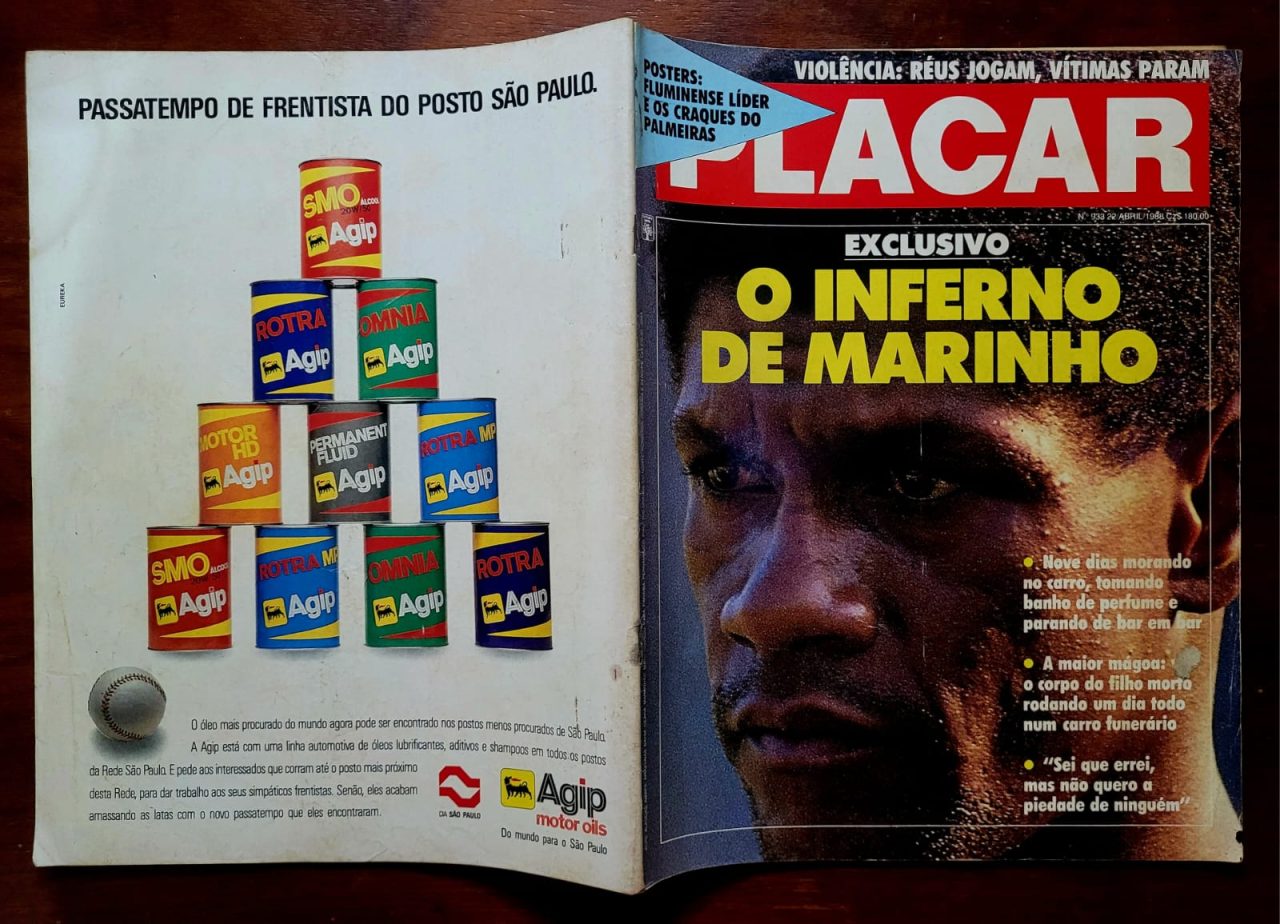| Casa do Colecionador Placar Nº 0933 - 1988 | O Inferno de Marinho, Pôster do Fluzão e Craques do Verdão