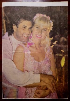 Recorte de Jornal Original – Xuxa e Sérgio Malandro em Ensaio de Filme ou Especial | Anos 90 |