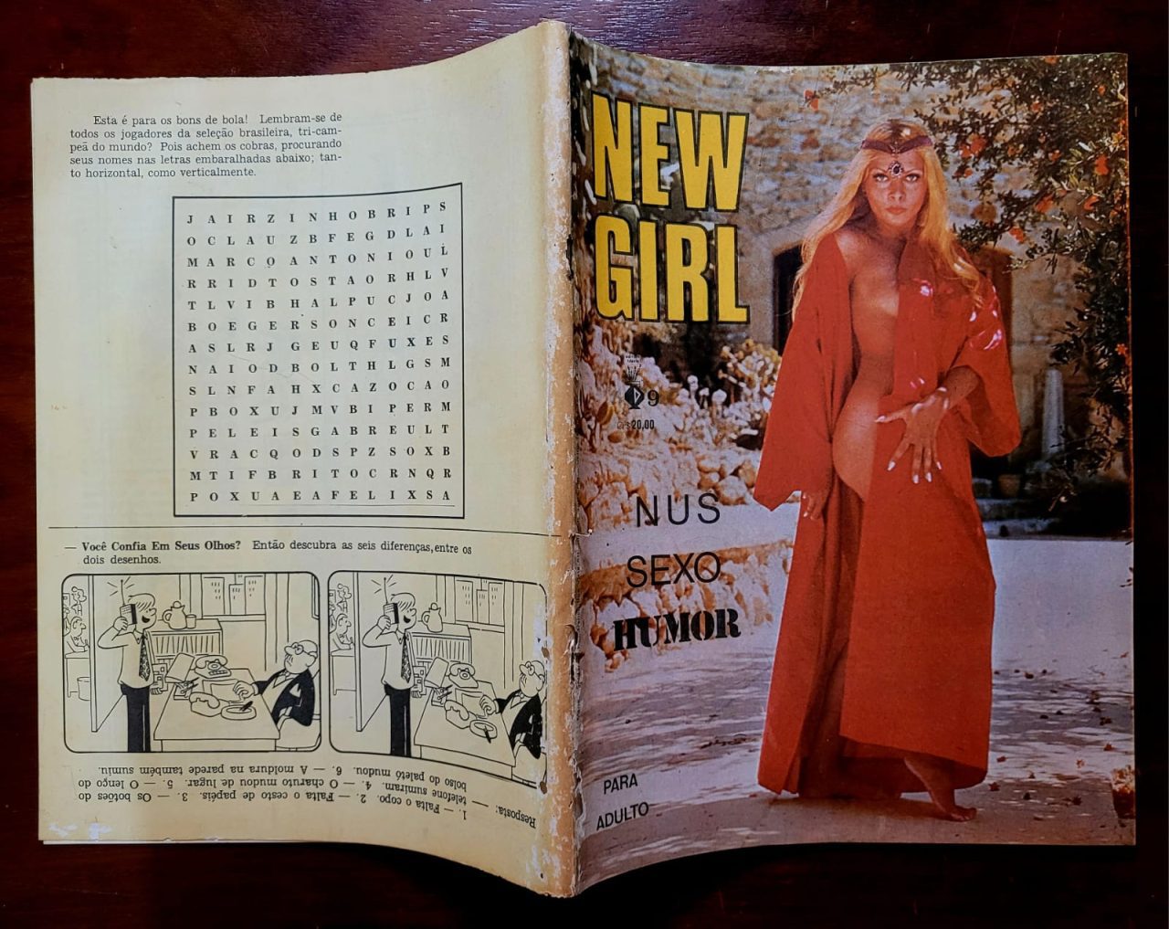 | Casa do Colecionador Revista New Girl Nº 09 - Nus, Sexo e Humor - Anos 70