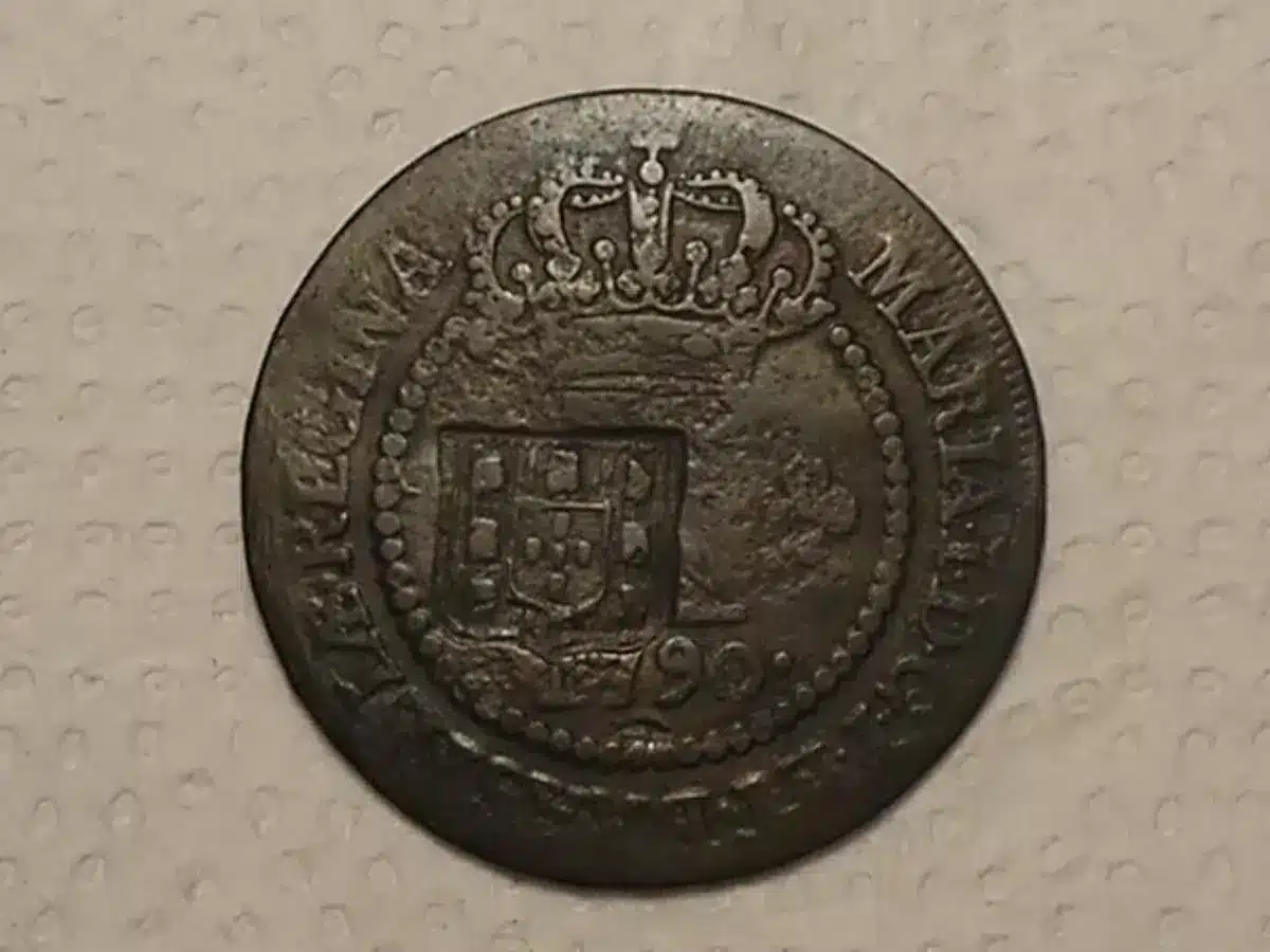 | Casa do Colecionador X Rs. - 1790 // Data entre Florões com Ponto // Coroa baixa // 46 Perolas // Escudete // Bc/Mbc / Cobre