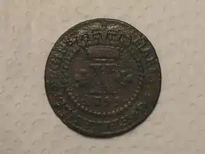 X Rs. - 1799 // Módulo Menor // 40 Pérolas // Maria I // Mbc // Cobre