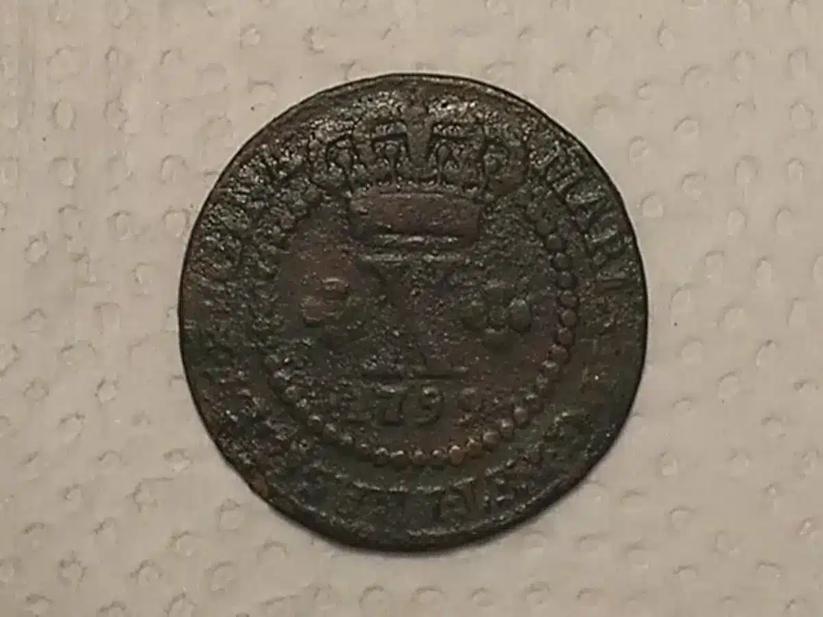| Casa do Colecionador X Rs. - 1799 // Módulo Menor // 40 Pérolas // Maria I // Mbc // Cobre