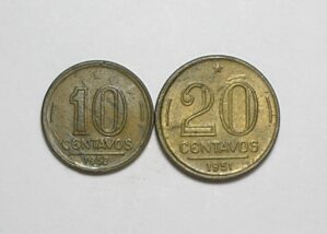 10 Centavos - 1952 / 20 Centavos - 1951 / Soberbas / Bz-Al