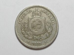 100 Réis - 1883 / Império / Níquel / Mbc